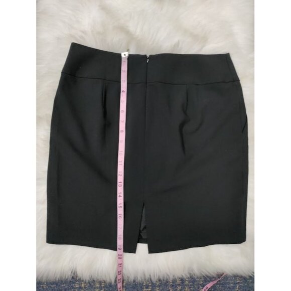 Express Design Studio Black Back Slit Career Mini Skirt Women's Size 10 NWT - Picture 10 of 10